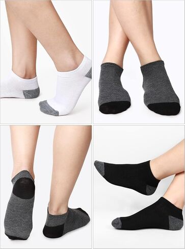 Hicarer 150 Pairs Men's Cushion Ankle Socks Breathable Casual Socks Comfort Men Low Cut Sock for Men Sports Outdoor Running in Kuwait