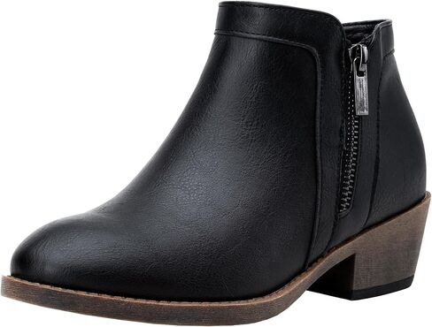 Jeossy Women's 9618 Classic Ankle Boots Slip on Chunky Heel Boots for Women in Saudi Arabia
