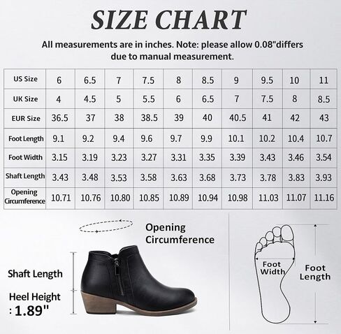 Jeossy Women's 9618 Classic Ankle Boots Slip on Chunky Heel Boots for Women in Saudi Arabia
