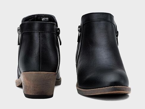 Jeossy Women's 9618 Classic Ankle Boots Slip on Chunky Heel Boots for Women in Saudi Arabia