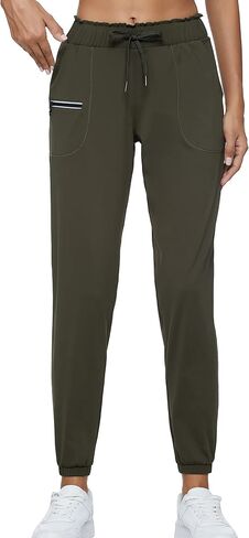 Rrosseyz Women Lightweight Joggers Pants with Pockets, Quick Dry Athletic Workout Soft Pant for Gym Running in Kuwait