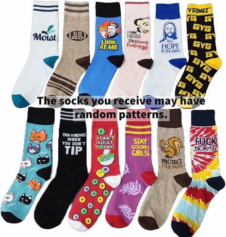 12 زوجًا من الجوارب النسائية اللطيفة والمضحكة غير الرسمية المصنوعة من القطن، جوارب لطيفة ورقيقة لثقافة البوب، مقاس حذاء نسائي مناسب: 6-10 in Kuwait