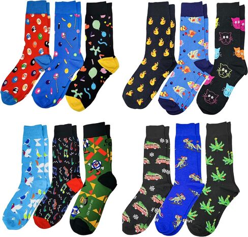 12 زوجًا من الجوارب النسائية اللطيفة والمضحكة غير الرسمية المصنوعة من القطن، جوارب لطيفة ورقيقة لثقافة البوب، مقاس حذاء نسائي مناسب: 6-10 in Kuwait