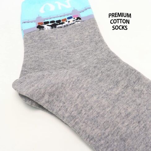 جوارب حريمي من أوكي أوكي - حيوان قطة كلب فن رسوم متحركة | هدايا الكريسماس للجوارب للنساء in Kuwait