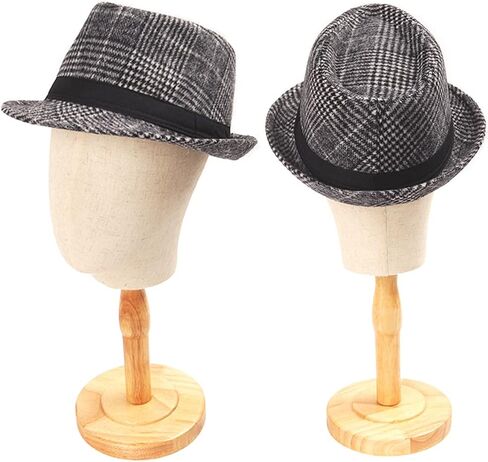 قبعة فيدورا للشتاء والخريف والربيع الثلاثية قبعة هومبورغ من اللباد 1920S قبعة رجل العصابات مانهاتن العتيقة in Kuwait