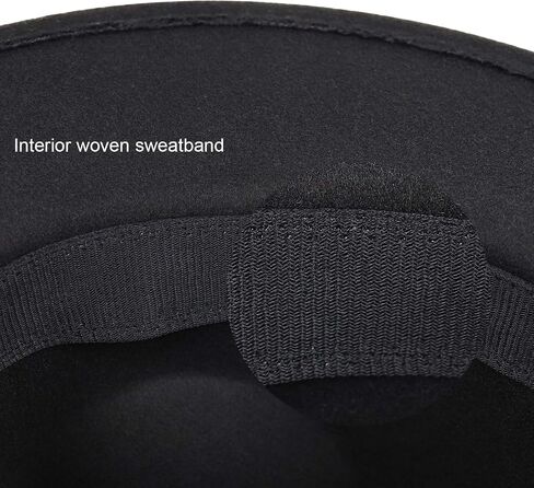 DRESHOW 2 Pack Fedora Hats for Women Men Unisex Fashionable Classic Wide Brim Womens Fedora Hat Felt Panama Hat with Belt Buckle in Saudi Arabia