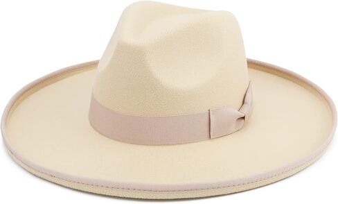 قبعة فيدورا كبيرة ذات حافة واسعة للنساء والرجال من اللباد من برو سيليا in Kuwait