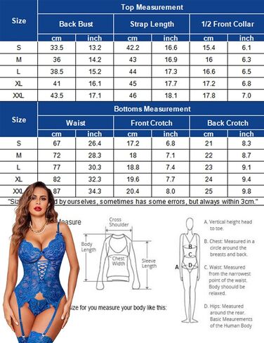 Avidlove Lingerie for Women Lace Teddy Bodysuit with Panty One Piece Babydoll (Blue L) in Saudi Arabia
