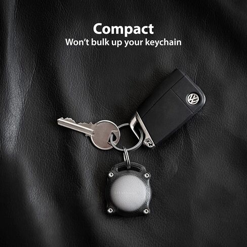 Elevation Lab TagVault Ghost - حافظة سلسلة المفاتيح AirTag المقاومة للماء مع حلقة مفاتيح من التيتانيوم | سلسلة جوست (4 عبوات) in Kuwait