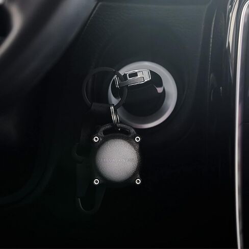 Elevation Lab TagVault Ghost - حافظة سلسلة المفاتيح AirTag المقاومة للماء مع حلقة مفاتيح من التيتانيوم | سلسلة جوست (4 عبوات) in Kuwait