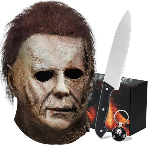 Gadryh Michael Myers Mask Horror Cosplay Mask Adults Scary Head Masks for Cosplay Party in Kuwait