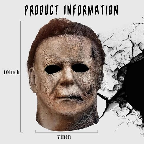 Gadryh Michael Myers Mask Horror Cosplay Mask Adults Scary Head Masks for Cosplay Party in Kuwait