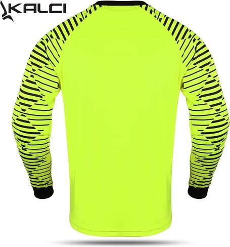 Kalci Soccer Goalie Shirt, Padded Goalkeeper Jersey, Youth/Adult & Kids Sizes, Long Sleeve Football Padded Shirt Mens in Kuwait