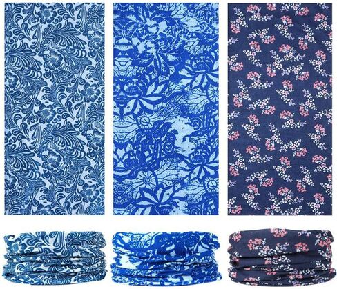 6 قطع من قناع الوجه الأنبوبي السحري العريض من إيزيا، مشد للرقبة وغطاء الرأس، وشاح رياضي، بوهو باندانا، بالاكلافا in Kuwait