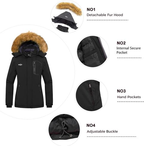Wantdo Women's Puffer Jackets Warm Winter Coats Insulated Winter Jacket Parka in Saudi Arabia