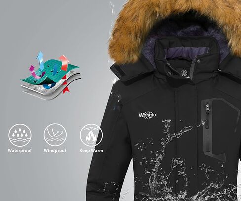 Wantdo Women's Puffer Jackets Warm Winter Coats Insulated Winter Jacket Parka in Saudi Arabia