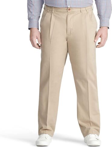 IZOD Men's Big and Tall Performance Stretch Pleated Pant in Saudi Arabia