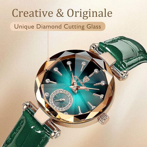 NN BEN NEVIS Watch, Watches for Women with Elegant Leather Strap, Fashion Analog Creative Diamond Dial Wrist Watch, Jewelry Gift for Wedding Anniversary Birthday in Saudi Arabia