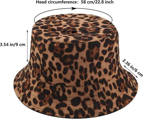 Joylife Animal Print Bucket Hat Novelty Pattern Sun Hats Reversible Packable Fishing Cap for Women, Men in Saudi Arabia