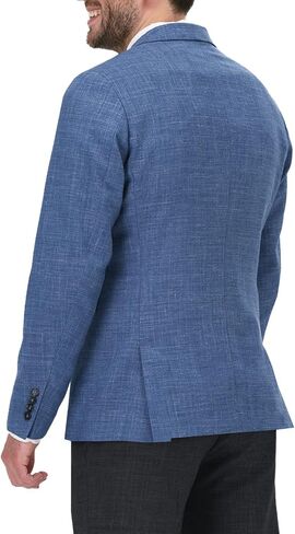 Men Causal Suit Two Button Blazer Jacket Dress Suit for Dinner,Prom,Party Blue in Kuwait