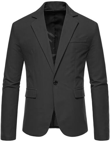 سترة رجالي مخملية بزر واحد بياقة مدببة وسترة كاجوال بقصة ضيقة in Kuwait