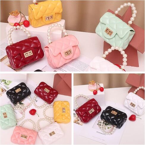محفظة FONETTOS Mini Jelly، حقيبة صغيرة للفتيات للأطفال، محفظة صغيرة للأطفال مع سلسلة ذهبية in Saudi Arabia