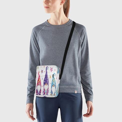 شنطة ماسنجر بتصميم اقزام سحرية مع نجوم للرجال والنساء، شنط كتف صغيرة للسفر مع حزام قابل للتعديل، 6.6 × 2.5 × 9.4 انش، اقمام، 6.6 × 2.5 × 9.4 انش in Kuwait