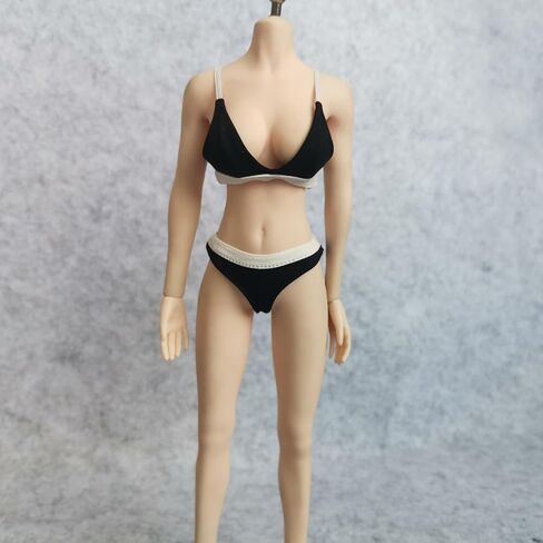 حمالة صدر بيكيني للسيدات مقاس 1/6 من SSbeauty M + ملابس داخلية لملابس الدمى النسائية مقاس 12 بوصة (أسود) in Kuwait