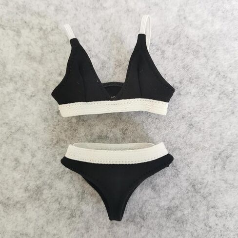 حمالة صدر بيكيني للسيدات مقاس 1/6 من SSbeauty M + ملابس داخلية لملابس الدمى النسائية مقاس 12 بوصة (أسود) in Kuwait