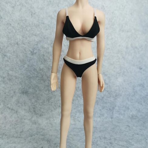 حمالة صدر بيكيني للسيدات مقاس 1/6 من SSbeauty M + ملابس داخلية لملابس الدمى النسائية مقاس 12 بوصة (أسود) in Kuwait