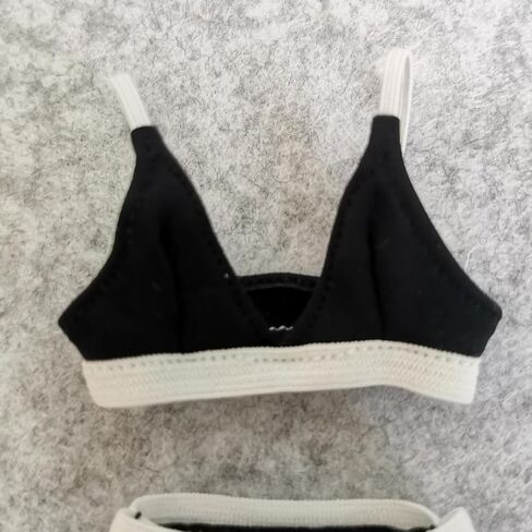 حمالة صدر بيكيني للسيدات مقاس 1/6 من SSbeauty M + ملابس داخلية لملابس الدمى النسائية مقاس 12 بوصة (أسود) in Kuwait