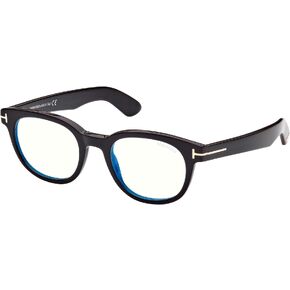Eyeglasses Tom Ford FT 5807 -B 001 Shiny Black,"t" Logo/Blue Block Lenses in Saudi Arabia