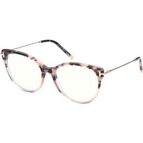 Tom Ford FT 5770-B BLUE BLOCK Pink Havana Shaded/Blue Filter 54/17/140 women Eyewear Frame in Saudi Arabia