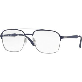 Ray-Ban RX6404-2947 EYEGLASSES GUNMETAL/BLUE w/Clear Demo Lens 56MM in Saudi Arabia