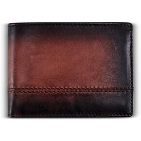 BULL GUARD Rfid Leather Wallet | The Respected Gentlemans Bifold Slim for Men | Travel Secure RFID Blocking | Mens Full Grain Leather Wallet with Removable ID Credit Card Holder in Kuwait