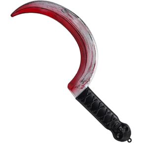 Spooktacular Creations Halloween Fake Sickle Plastic Sickle Weapon Toy Sickle Prop Fake Sickle Grim Scythe Weapons for Halloween Costume Accessories, Zombie Costume in Saudi Arabia