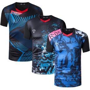 jeansian Boy's 3 Packs Quick Dry Fit Active Sport Short Sleeves T-Shirt Tee Shirt Tshirt Tops Golf Tennis Bowling LBS701
