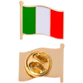 Italy Lapel Pin Country Enamel Made of Metal Souvenir Hat Men Women Patriotic Italian (Waving Flag Lapel Pin) in Saudi Arabia