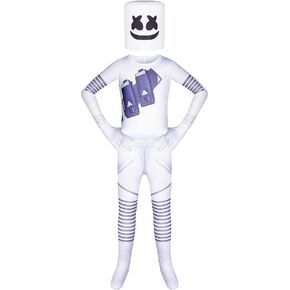 Econbitiry Boys Halloween DJ Costumes for Kids Music Festival Cosplay Jumpsuit with Full Head Helmet in Saudi Arabia