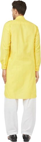 Men's Pathani Kurta Set Cotton Plus Size Eid Festive Kurta Salwar Party Dress Indian Traditional Kurta for Men in Saudi Arabia