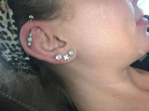 Briana Williams 14G الأقراط الصناعية الجراحية الصلب القلب ستار القمر استرخى ثقب المجوهرات الصناعية 1 1/2 بوصة 38 مم شريط صناعي ثقب الحديد الصناعي الفضي للنساء والرجال in Kuwait