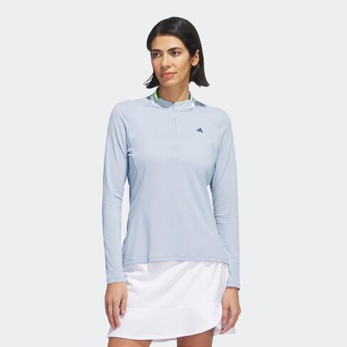 adidas Womens Women's Ultimate365 Long Sleeve Mock Polo Shirt in Saudi Arabia