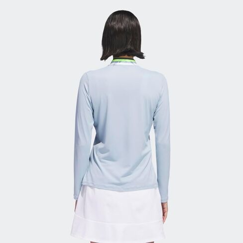 adidas Womens Women's Ultimate365 Long Sleeve Mock Polo Shirt in Saudi Arabia