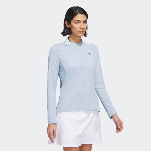 adidas Womens Women's Ultimate365 Long Sleeve Mock Polo Shirt in Saudi Arabia
