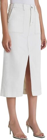 AG Adriano Goldschmied Women's Lana Woven Workwear Midi Length Skirt in Saudi Arabia