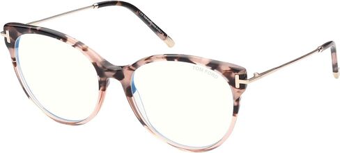 Tom Ford FT 5770-B BLUE BLOCK Pink Havana Shaded/Blue Filter 54/17/140 women Eyewear Frame in Saudi Arabia