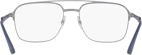 Ray-Ban RX6404-2947 EYEGLASSES GUNMETAL/BLUE w/Clear Demo Lens 56MM in Saudi Arabia