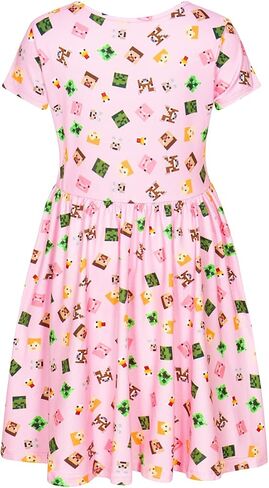 Minecraft Girl's Dress with Creeper Sequins for Little and Big Girls 4-16 in Saudi Arabia