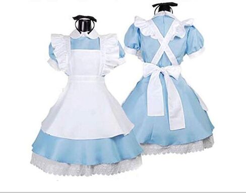 Deetto Alice in Wonderland Cosplay Anime Maid Costumes Lolita Women Girls Dress in Saudi Arabia