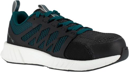 Reebok Women's Rb431 Fusion Flexweave Safety Composite Toe Athletic Work Shoe Black and Grey Industrial in Saudi Arabia